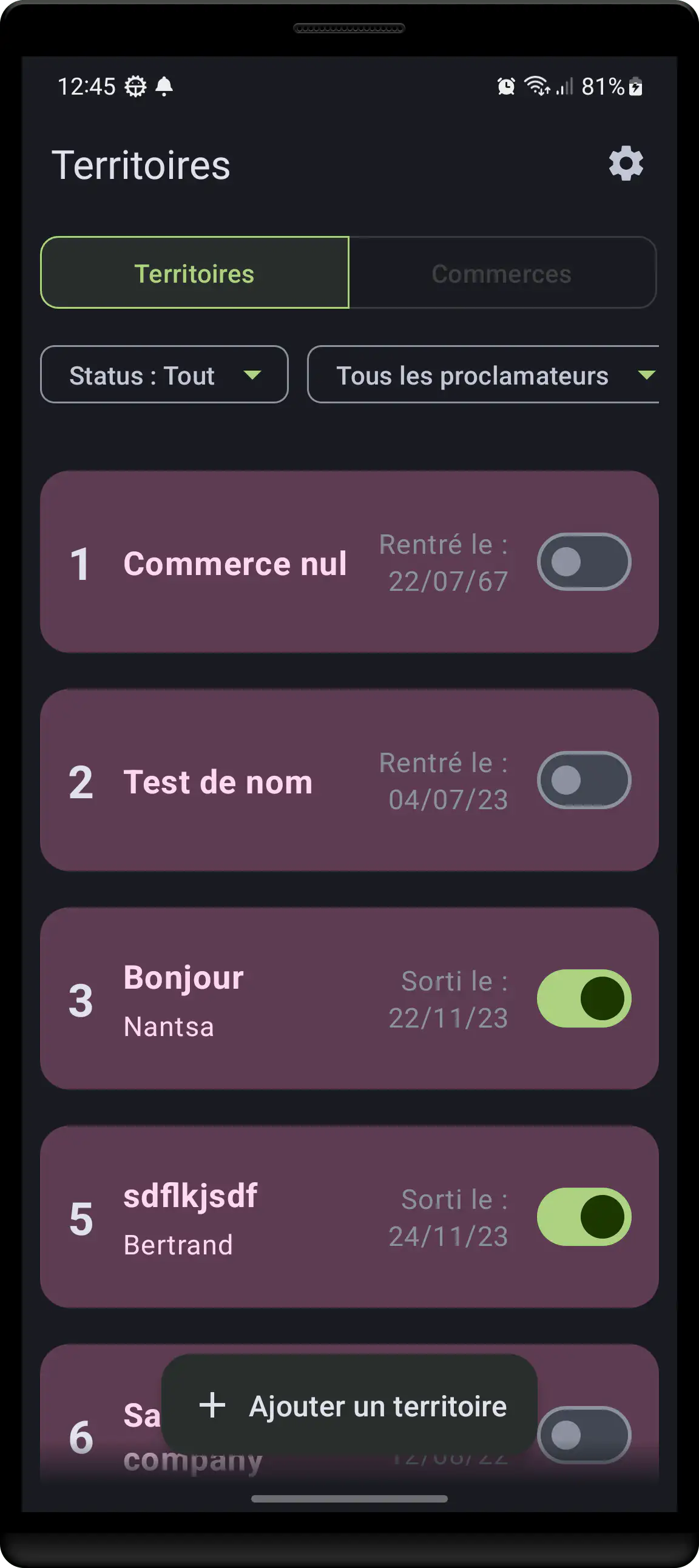 Image of Territory Manager project